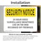 Signmission 24 Hour Video Surveillance OSHA Security Notice Sign, Vinyl Decal, 7in W x 5in L, 2PK OS-2PACK-SN-D-57-L-11499 - alternate 2